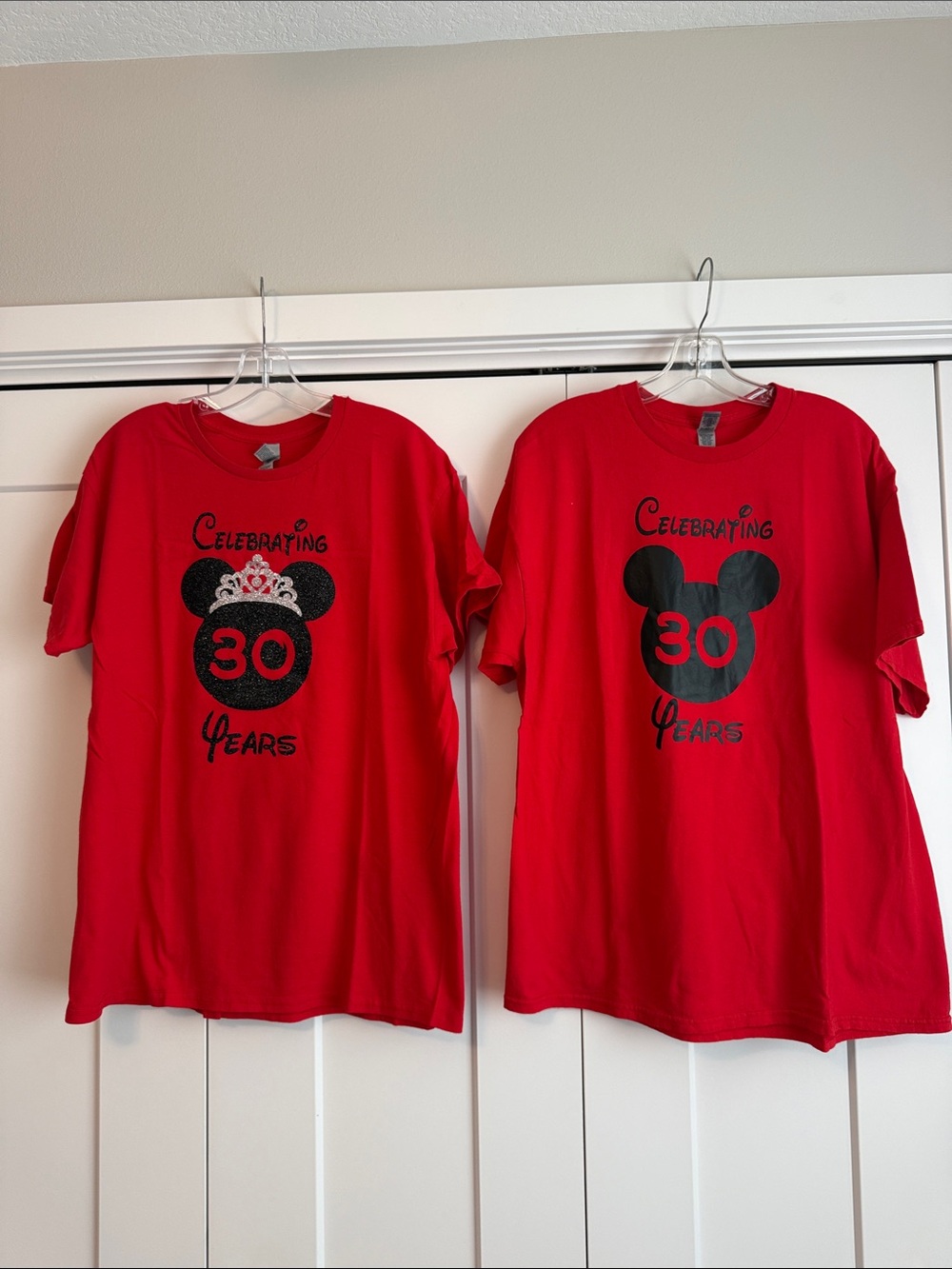Gildan Walt Disney World Mickey & Minnie Ears 'Celebrating 30 Years' Tees